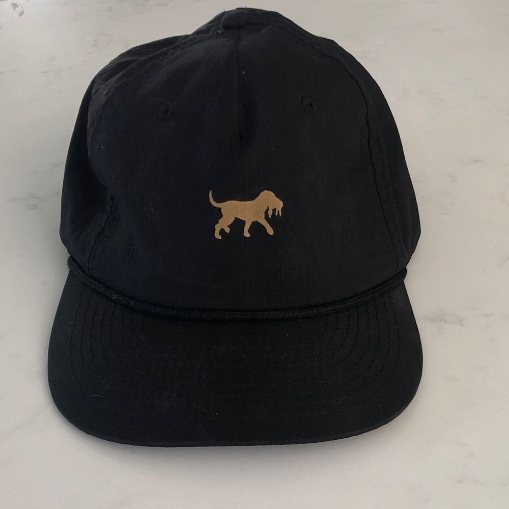 Back Down South Clothing Co. Black Hat with Gold Dog Logo